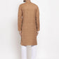 Jompers Men Brown Self Design Kurta Only ( KO 625 Brown )