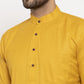 Yellow & White Solid Kurta Only ( KO 532 Yellow )
