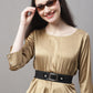 Women stylish Co-ords with belt ( JJNCS 3004 Golden )