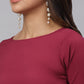 Women Maroon A-Line Dress ( JND 1001Maroon )