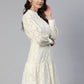 Jainish Cream Net Tiered Dress