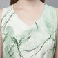 Women Green Printed A-Line Dresses