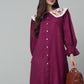 Women's Floral Embroidered A-line  Dress
