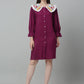 Women's Floral Embroidered A-line  Dress