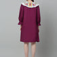 Women's Floral Embroidered A-line  Dress