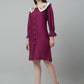 Women's Floral Embroidered A-line  Dress