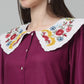 Women's Floral Embroidered A-line  Dress