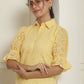 Embroidered Cotton  Dress for Women ( JND 2021Yellow )