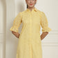 Embroidered Cotton  Dress for Women ( JND 2021Yellow )