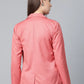 Jompers Women Peach Solid Single-Breasted Smart Casual Blazer ( JOB 6001 Peach )
