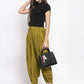 Jompers Women Green Solid Dhoti (JOD 2129 Green)