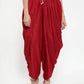 Jompers Women Maroon Solid Dhoti (JOD 2129 Maroon)