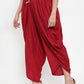 Jompers Women Maroon Solid Dhoti (JOD 2129 Maroon)