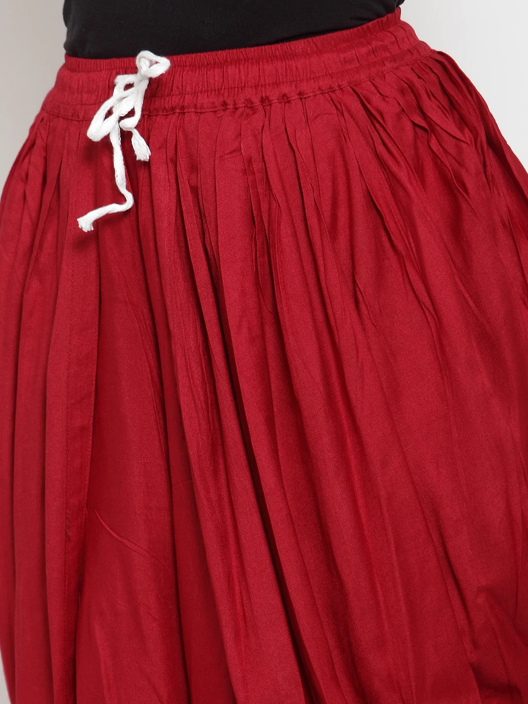 Jompers Women Maroon Solid Dhoti (JOD 2129 Maroon)