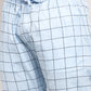 Jainish Men's Blue Checked Cotton Track Pants ( JOG 012Sky )