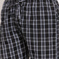 Jainish Men's Black Checked Cotton Track Pants ( JOG 013Black )