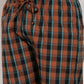 Jainish Men's Orange Checked Cotton Track Pants ( JOG 013Orange )