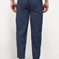 Jainish Men's Navy Blue Cotton Checked Track Pants ( JOG 015Navy )