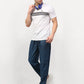 Jainish Men's Blue Cotton Checked Track Pants ( JOG 017Blue )