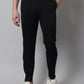 Men's Black and White Striped Streachable Lycra Trackpants