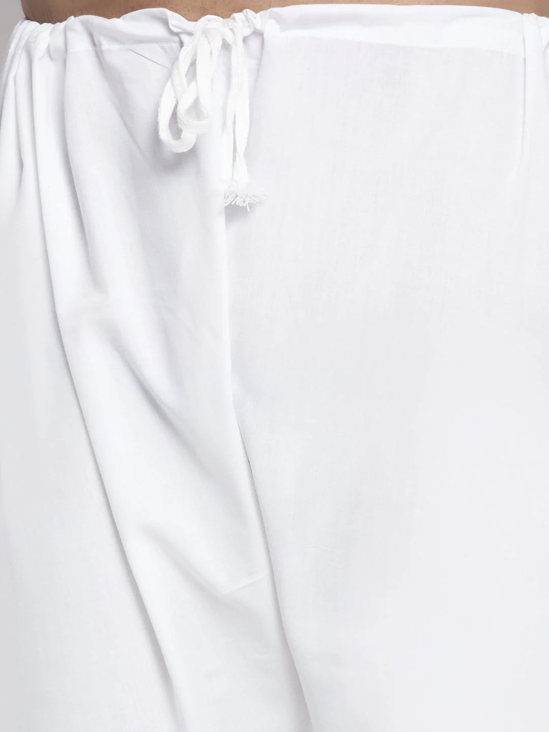 Jompers Men Yellow & White Woven Design Kurta with Pyjamas ( JOKP 637 Yellow )