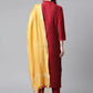 Jompers Women Maroon Regular Kurta with Trousers & With Dupatta ( JOKS D20Y 1391Maroon )