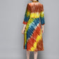 Ombre effect flaired dress ( JOK 1534 Orange )