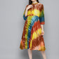 Ombre effect flaired dress ( JOK 1534 Orange )