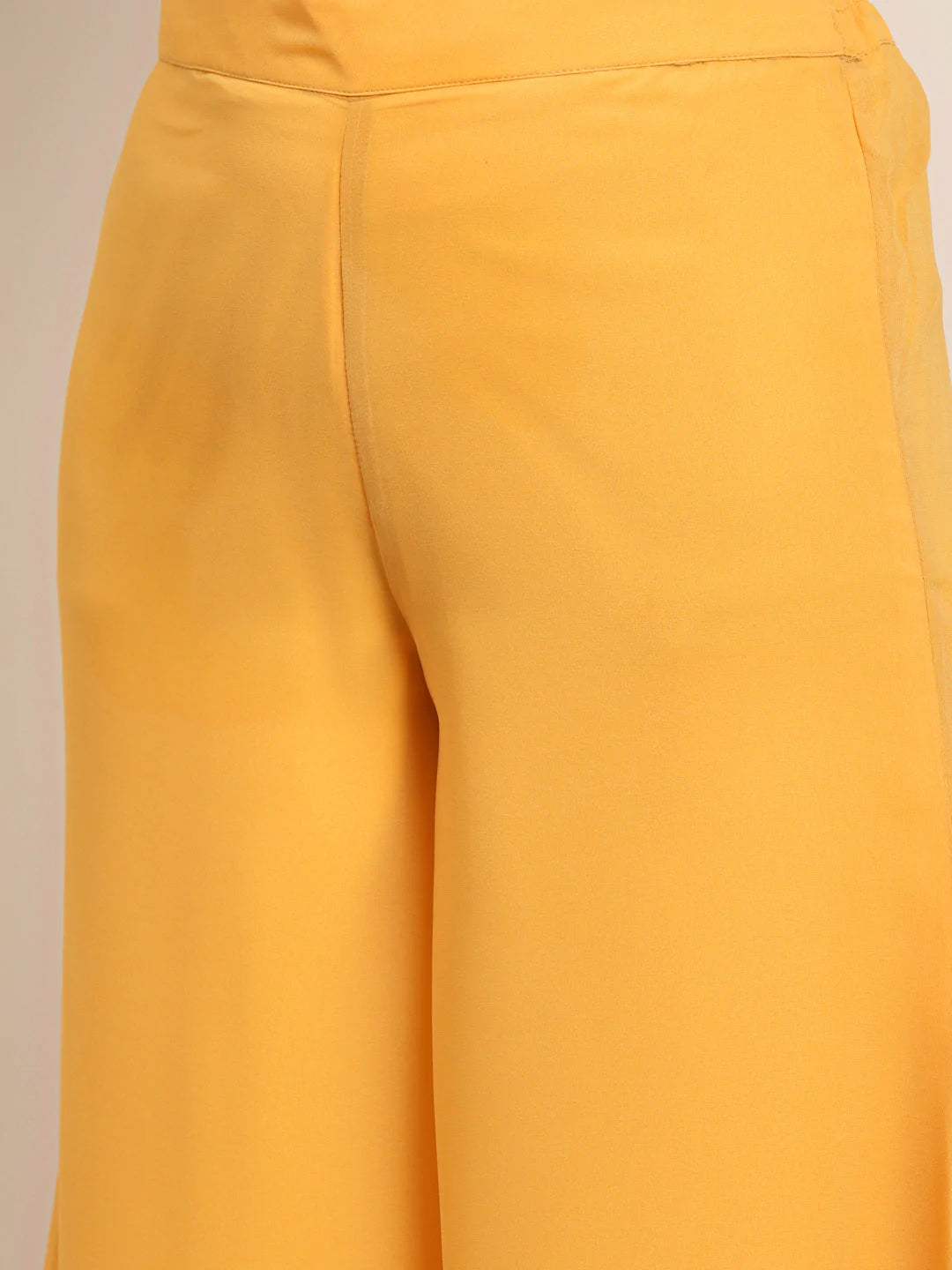 Printed Mukaish Kurta with Palazzos ( JOKPL 1460 Yellow )