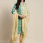 Gotta Patti work Kurta, Palazzos & Dupatta ( JOKPL D31Bg 1447 Sky )