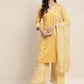 Printed Kurta with Palazzos & Dupatta ( JOKPL D31Bg 1458 Yellow )