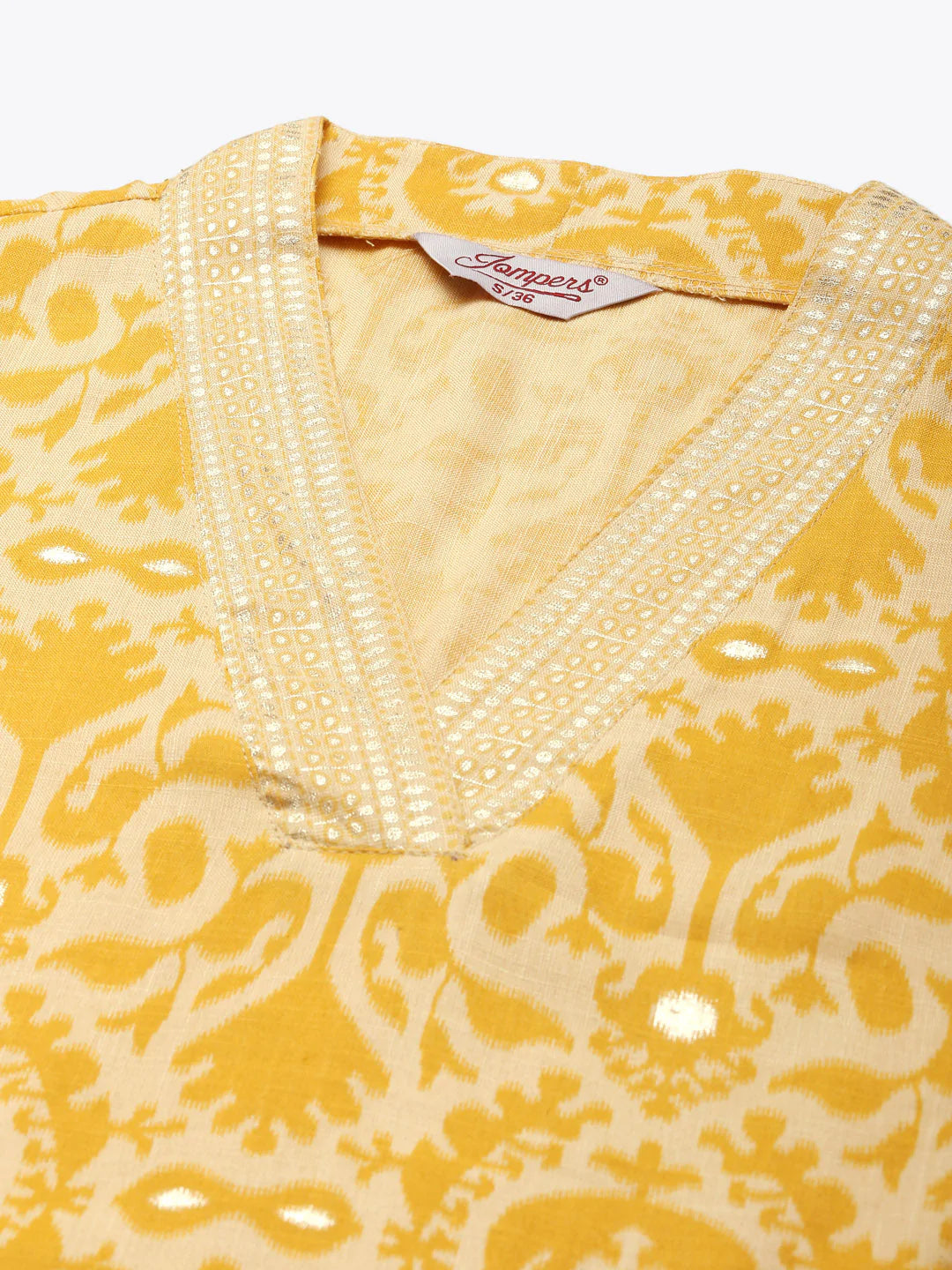 Printed Kurta with Palazzos & Dupatta ( JOKPL D31Bg 1458 Yellow )