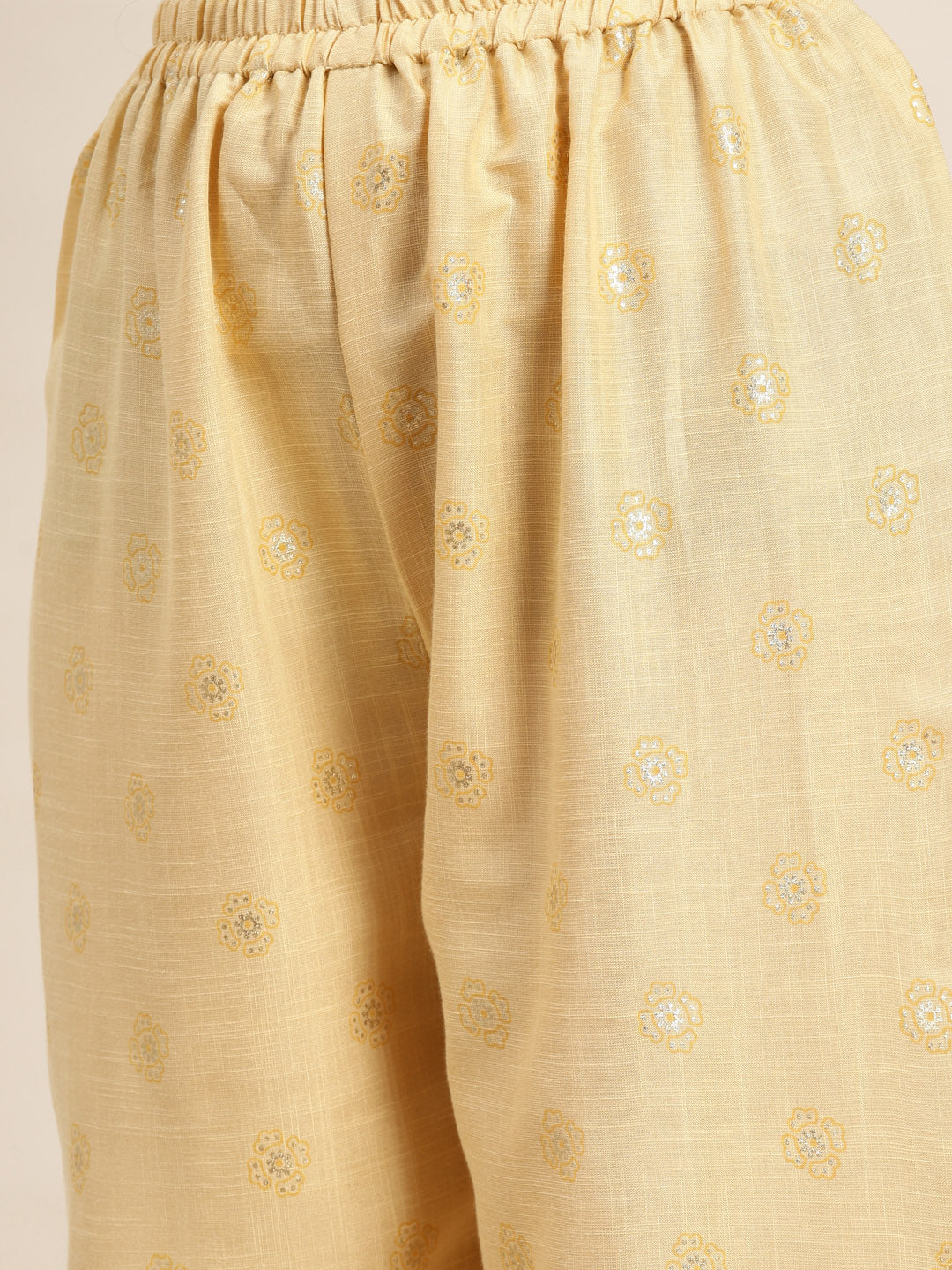 Printed Kurta with Palazzos & Dupatta ( JOKPL D31Bg 1458 Yellow )