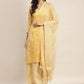 Printed Kurta with Palazzos & Dupatta ( JOKPL D31Bg 1458 Yellow )