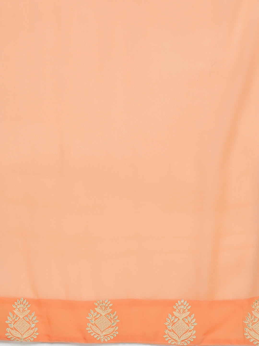 Ethnic Motifs Peach Printed Georgette Kurta with Palazzos & With Dupatta ( JOKPL D43P 1484 Peach )