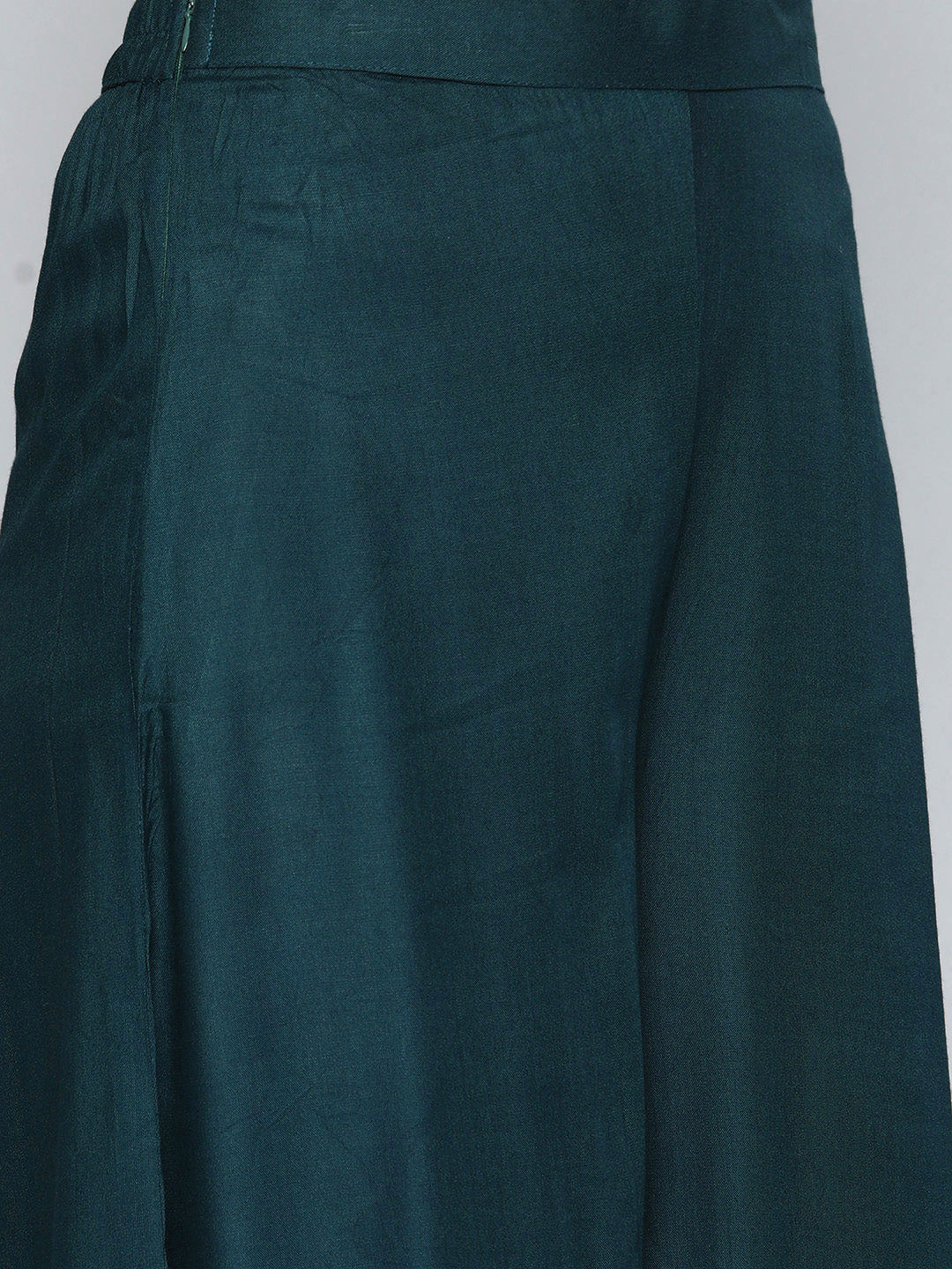 Teal Sequinned Kurta with Palazzos & With Dupatta ( JOKPL D44T 1493 Teal )