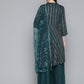 Teal Sequinned Kurta with Palazzos & With Dupatta ( JOKPL D44T 1493 Teal )