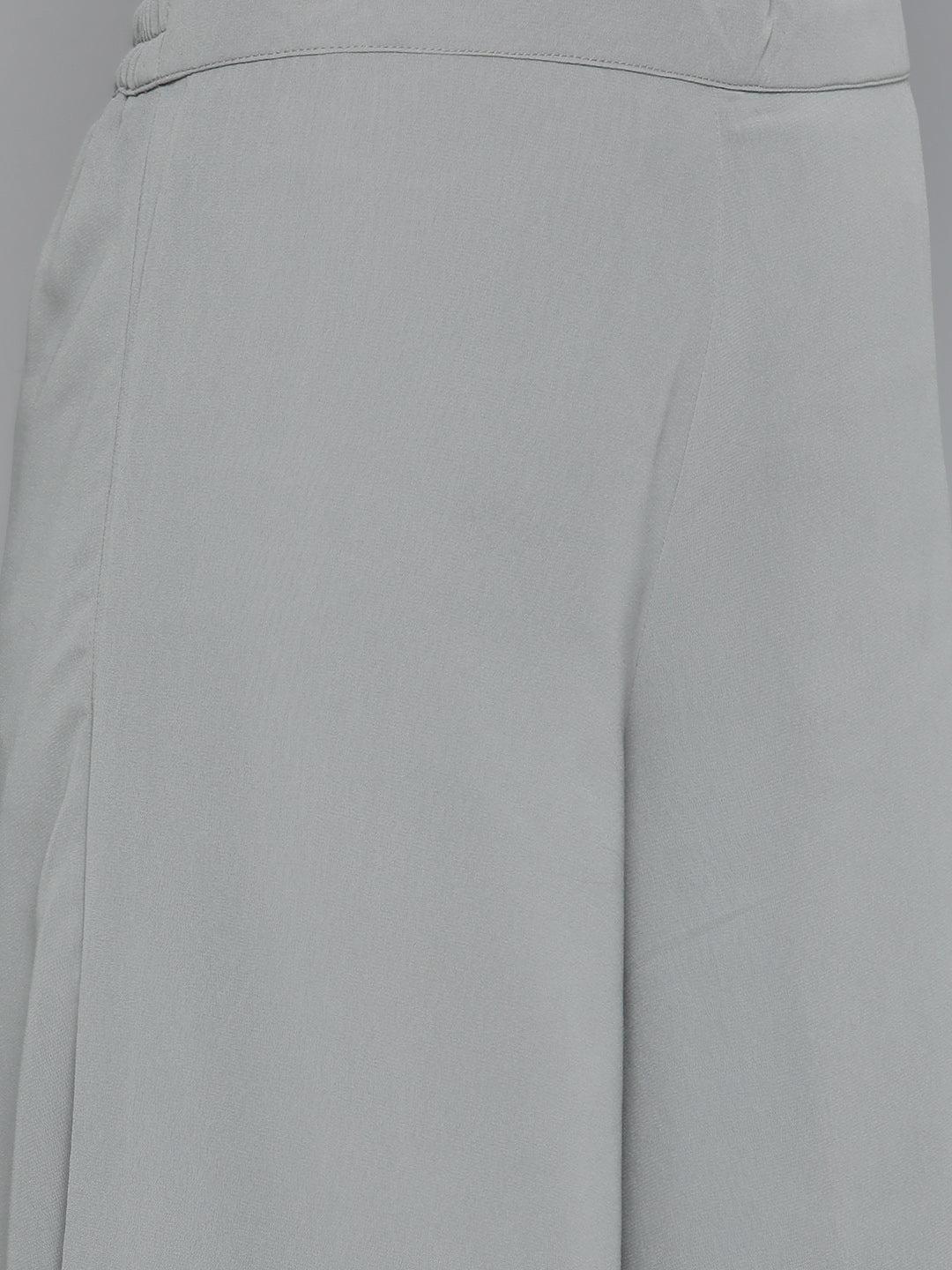 Floral Printed Pleated Grey Georgette Kurta with Palazzos & With Dupatta ( JOKPL D45 Gry 1497 Grey )