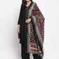Jompers Women Black & Red Solid Kurta with Palazzos & Dupatta ( JOKPL D4R 1312 Black )