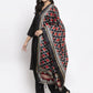 Jompers Women Black & Red Solid Kurta with Palazzos & Dupatta ( JOKPL D4R 1312 Black )