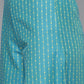 Woven design kurta, pallazos and dupatta set ( JOKPL D51F 1538 Firozi )