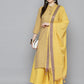 Woven design kurta, pallazos and dupatta set ( JOKPL D51Y 1538 Yellow )