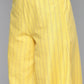 Woven design kurta, pallazos and dupatta set ( JOKPL D51Y 1538 Yellow )