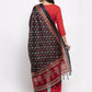 Jompers Women Red Solid Kurta with Palazzos & Red-Black Printed Dupatta ( JOKPL D8B 1312 Red )
