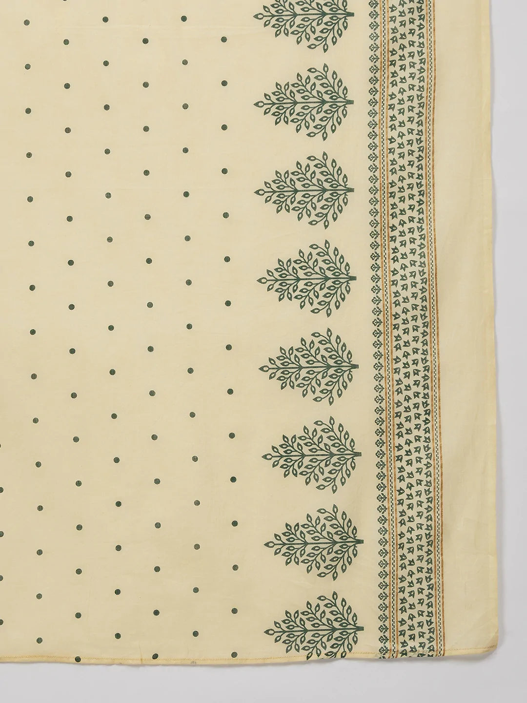 Jompers Women Green & Golden Printed Kurta with Palazzos & Dupatta ( JOKPL D 1360 Green )