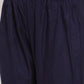 Women Mustard Yellow & Navy Blue Embroidered Kurta with Palazzos & Dupatta (JOKPL NB D11B 1274 Mustard)