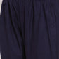 Women Mustard Peach & Navy Blue Embroidered Kurta with Palazzos & Dupatta (JOKPL NB D11B 1274 Peach)