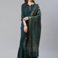 Jompers Women Green & Golden Solid Kurti with Sharara & Woven Design Dupatta (JOKPS D14G 1349 Green)