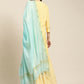 Women Yellow Woven Design Gotta Patti Kurta with Sharara & Dupatta ( JOKPS D20F 1438 Yellow )