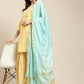 Women Yellow Woven Design Gotta Patti Kurta with Sharara & Dupatta ( JOKPS D20F 1438 Yellow )